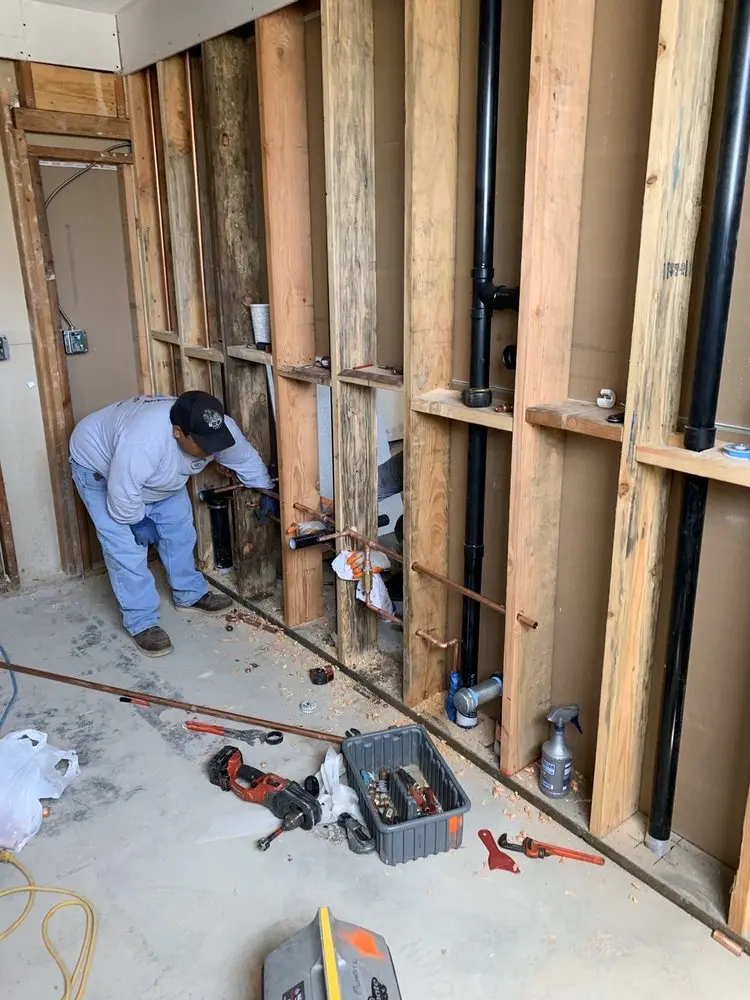 Commercial rough-in plumbing for Gas Line Repair in Derringer Corners